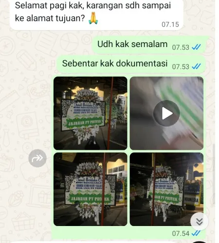 Pengiriman Papan Bunga Selamat Kelapa Gading