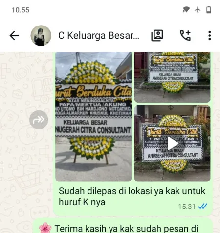 Pengiriman Papan Bunga Duka Kelapa Gading