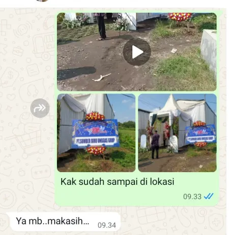 Pengiriman Karangan Bunga Kelapa Gading