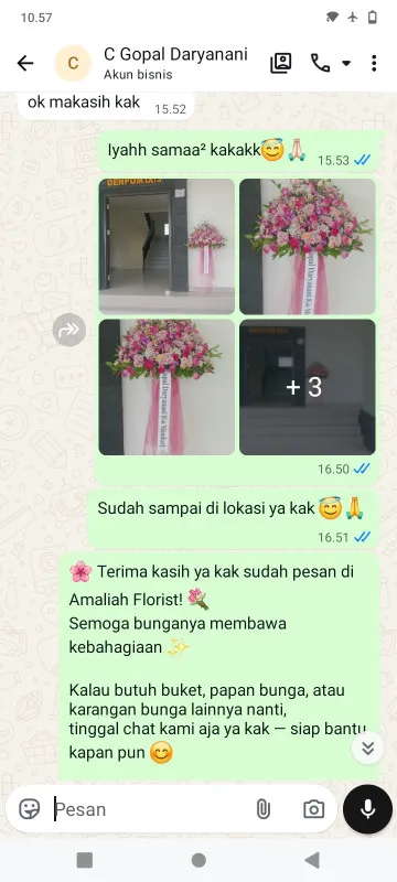 Pengiriman Karangan Bunga Kelapa Gading